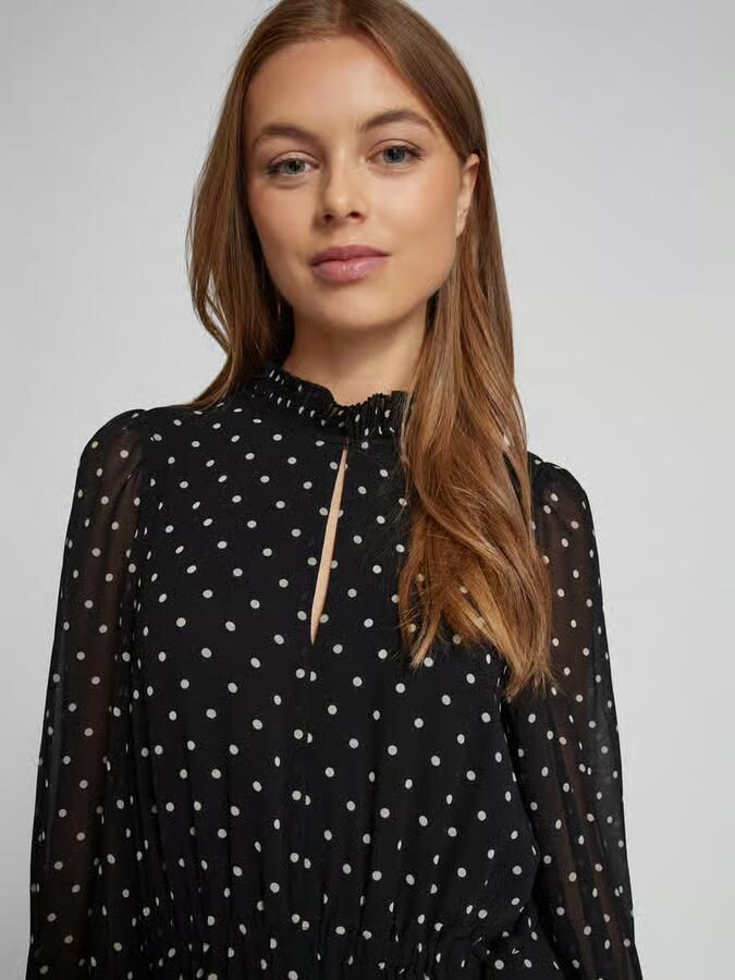 Oui Maxi-jurk met opstaande kraag - Foto 2
