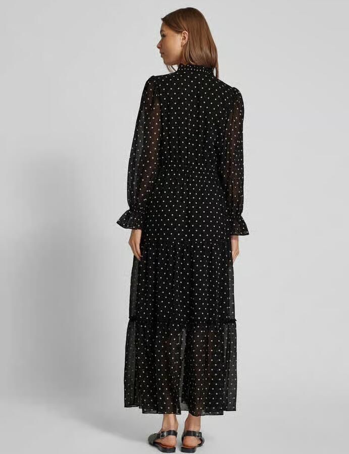 Oui Maxi-jurk met opstaande kraag - Foto 2