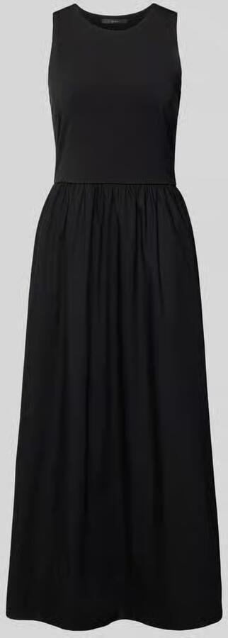 Oui Maxi-jurk met ronde hals