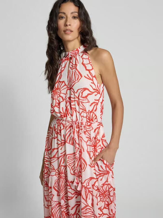 Oui Maxi-jurk met strikceintuur - Foto 2