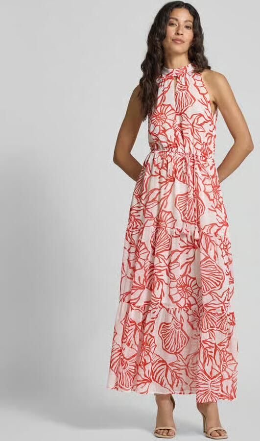 Oui Maxi-jurk met strikceintuur - Foto 2