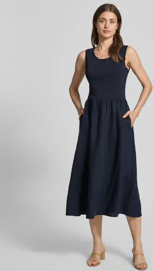 Oui Midi-jurk met Ronde hals - Foto 2