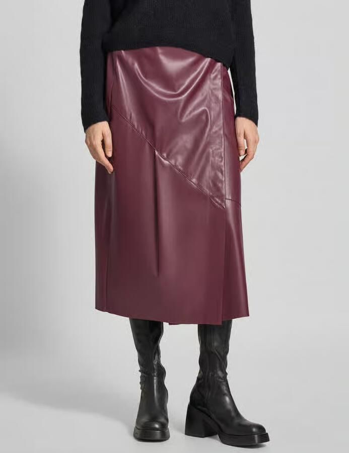 Oui Midirok in leerlook in asymmetrisch design - Foto 2