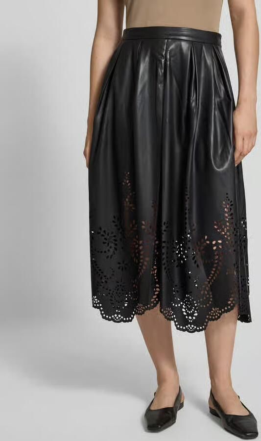 Oui Midirok in leerlook met ritssluiting - Foto 2