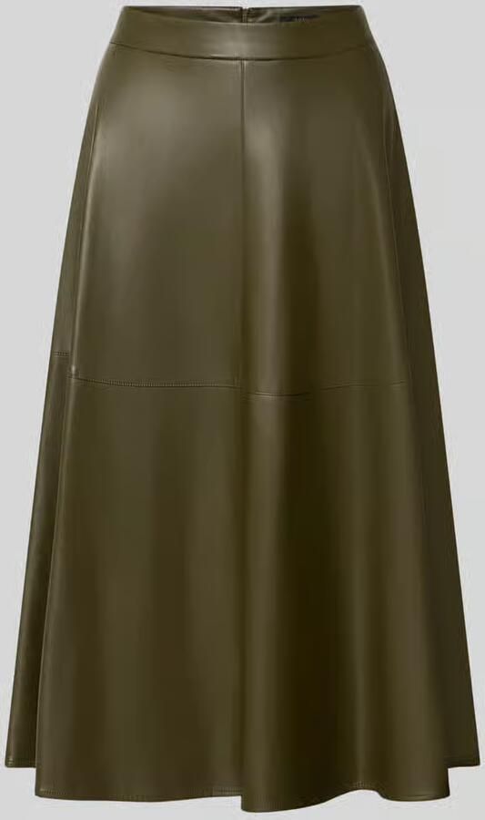 Oui Midirok in leerlook met steekzakken