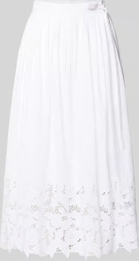 Oui Midirok met ajourwerk met bloemenmotief - Foto 2
