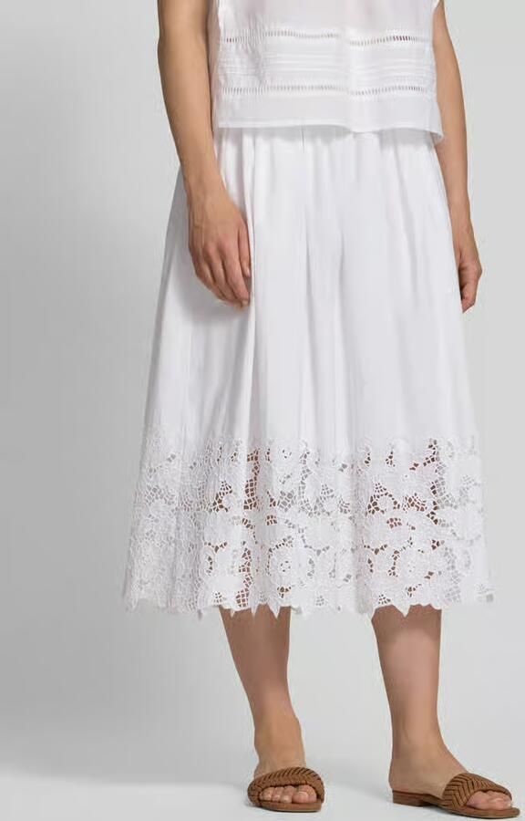 Oui Midirok met ajourwerk met bloemenmotief - Foto 2