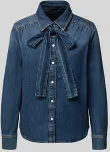 Oui Overhemdblouse in denimlook