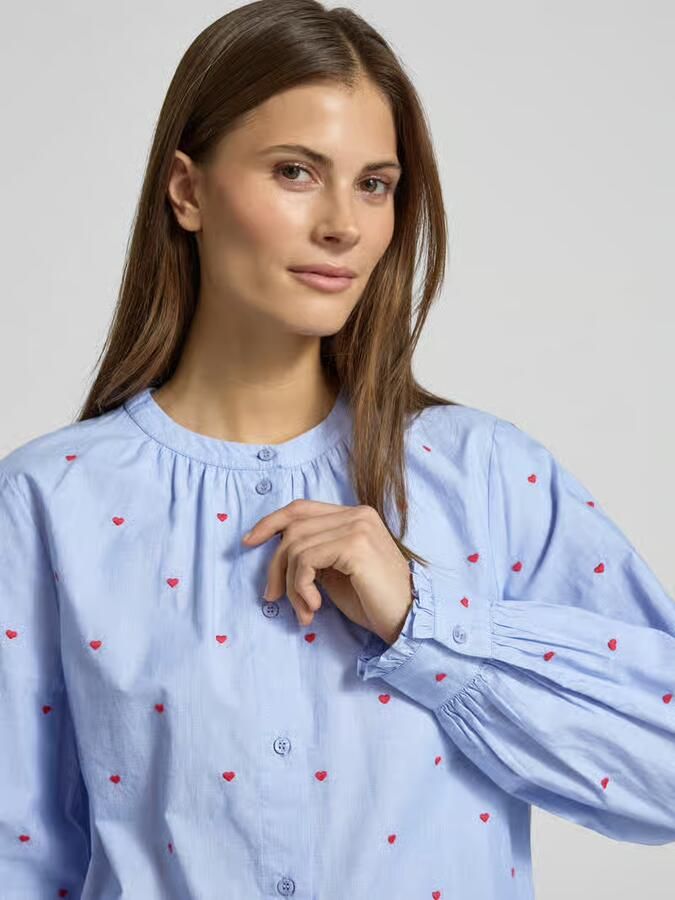 Oui overhemdblouse met knoopsluiting