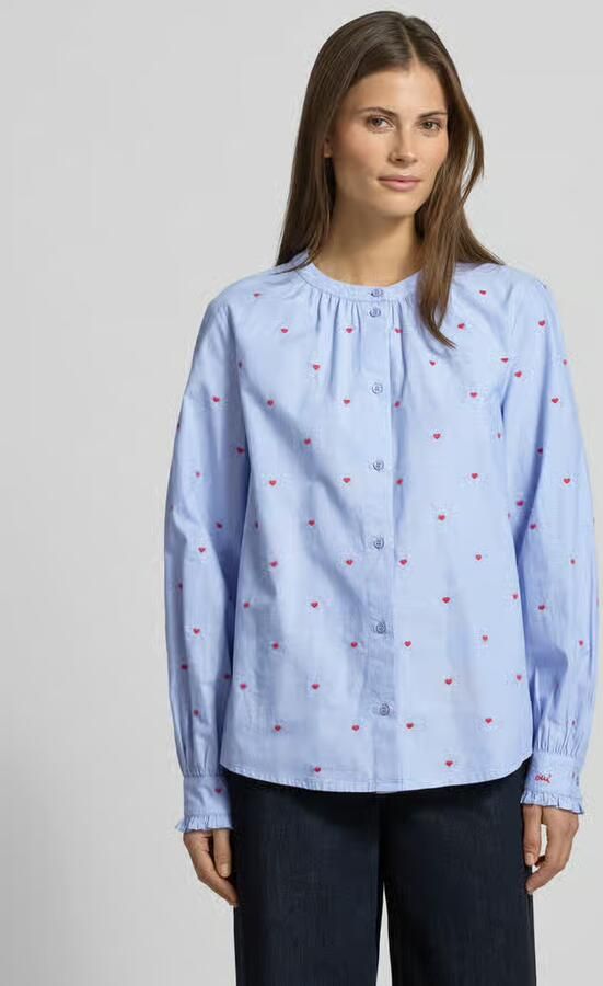 Oui overhemdblouse met knoopsluiting - Foto 4