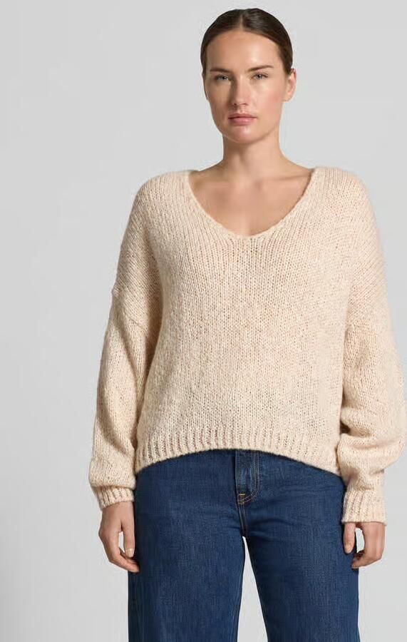 Oui oversized gebreide pullover met mohairgehalte - Foto 2