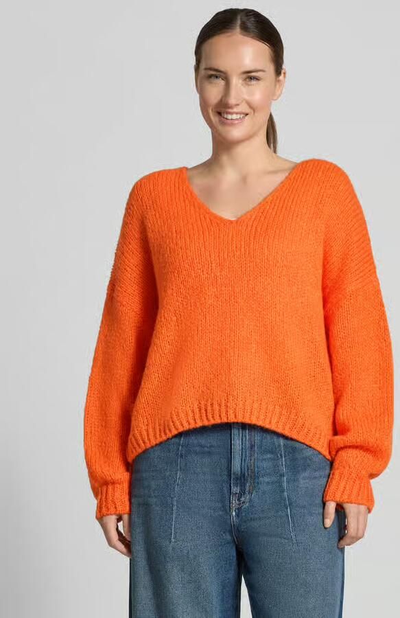 Oui oversized gebreide pullover met mohairgehalte - Foto 2