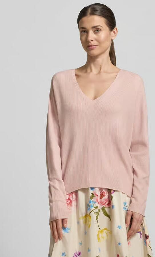 Oui Pullover met v-hals model 'FREYJA' - Foto 2