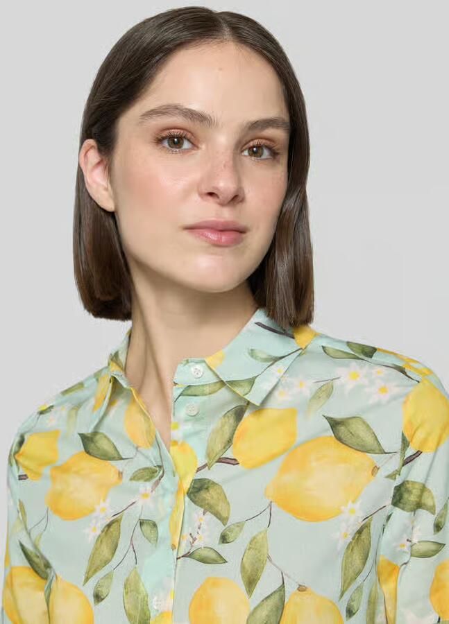 Oui regular fit blouse in all-over look - Foto 2