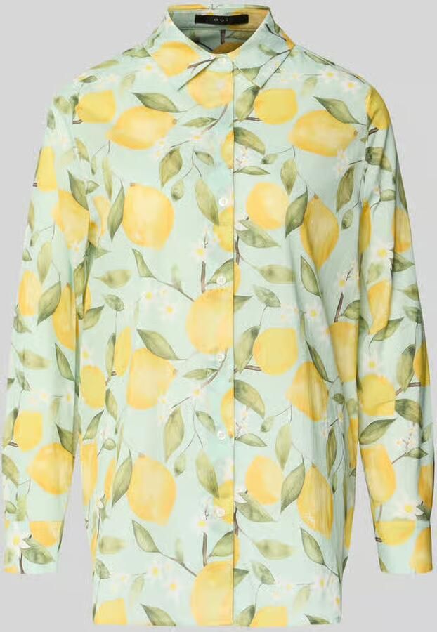 Oui regular fit blouse in all-over look - Foto 3