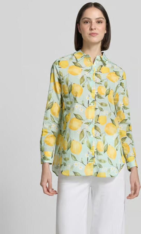 Oui regular fit blouse in all-over look - Foto 4