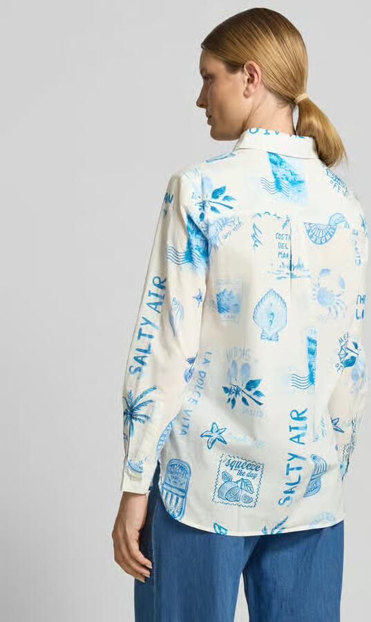 Oui regular fit blouse in all-over look - Foto 3