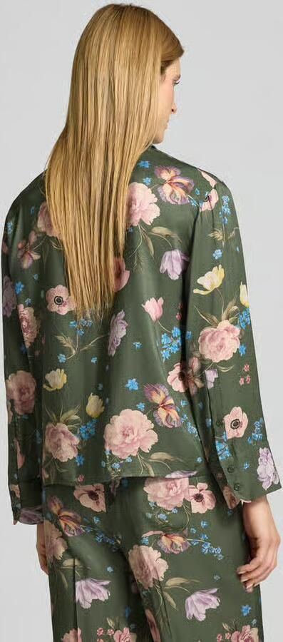 Oui Regular fit blouse van viscose in allover-look - Foto 3