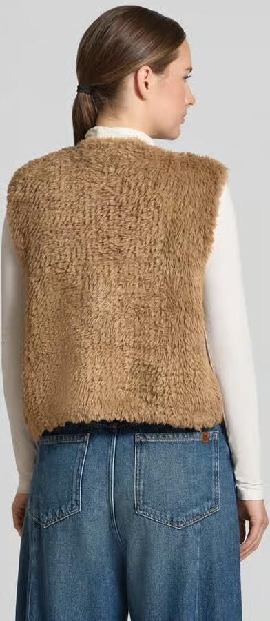 Oui Regular fit bodywarmer van imitatiebont - Foto 3