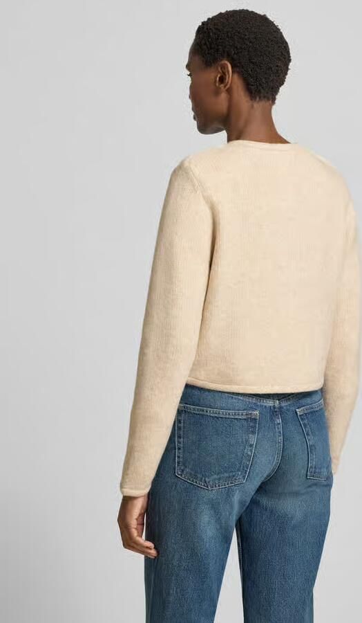 Oui regular fit gebreid jack met wol - Foto 3