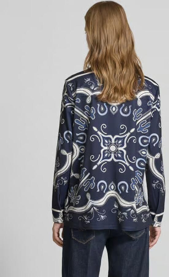 Oui Regular fit overhemdblouse met manchetten - Foto 4