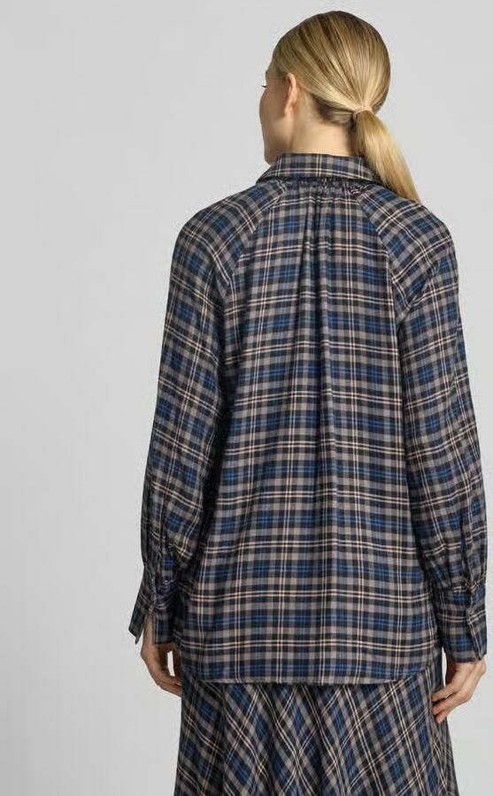 Oui Regular fit overhemdblouse van viscosemix - Foto 2