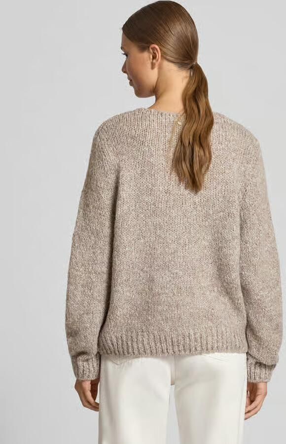 Oui Regular fit pullover met wol en mohair