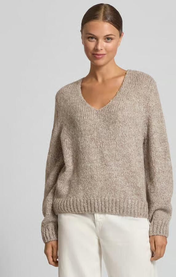 Oui Regular fit pullover met wol en mohair - Foto 2