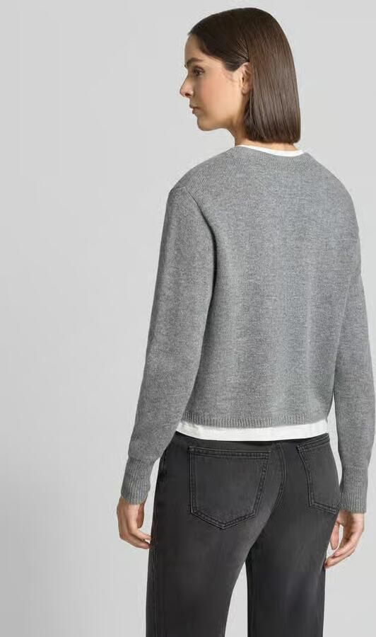 Oui relaxed fit gebreide pullover met wol - Foto 3