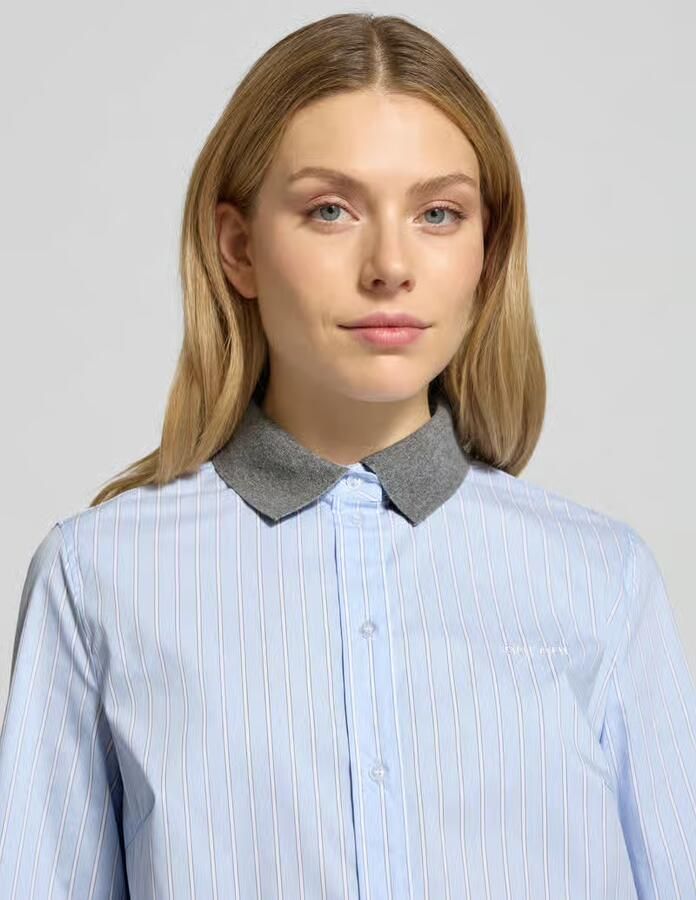 Oui Relaxed fit Overhemdblouse mit Overhemdkraag Model 'Nina'