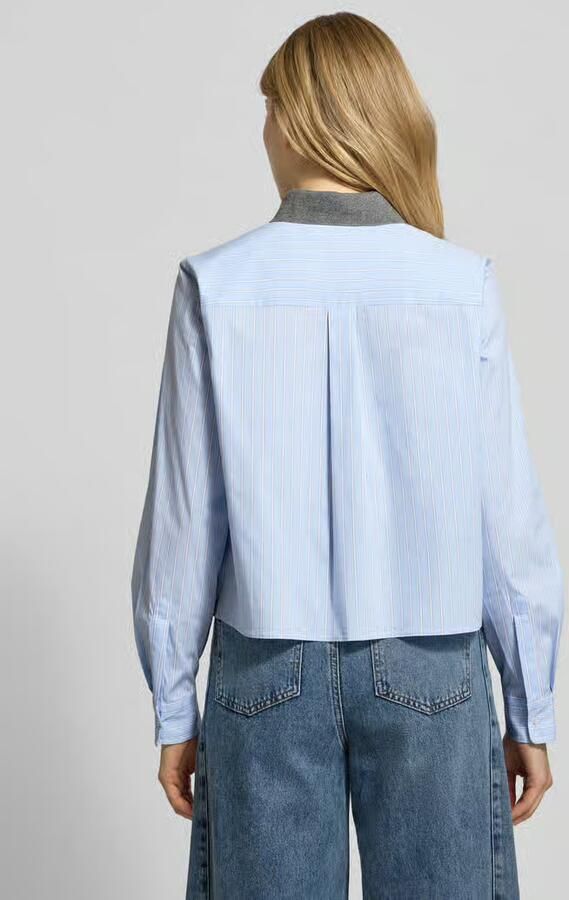 Oui Relaxed fit Overhemdblouse mit Overhemdkraag Model 'Nina' - Foto 2