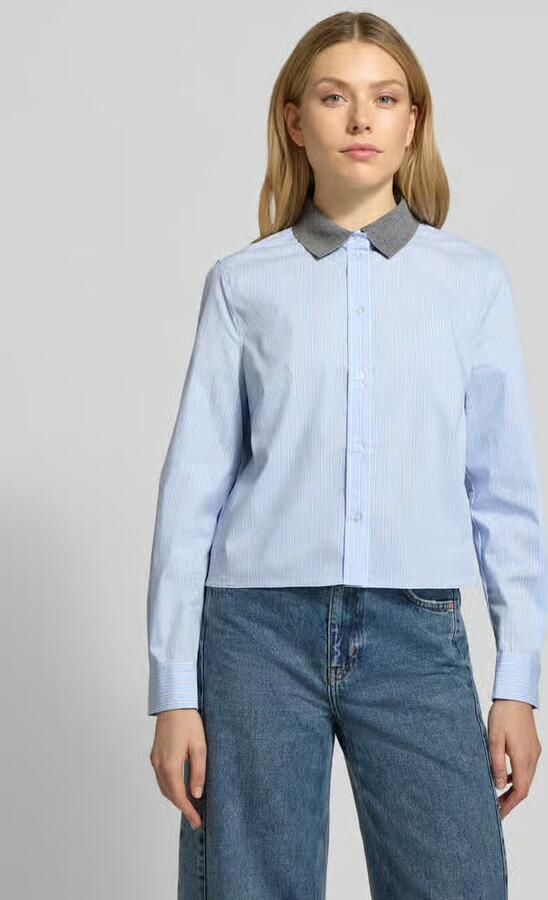 Oui Relaxed fit Overhemdblouse mit Overhemdkraag Model 'Nina' - Foto 3