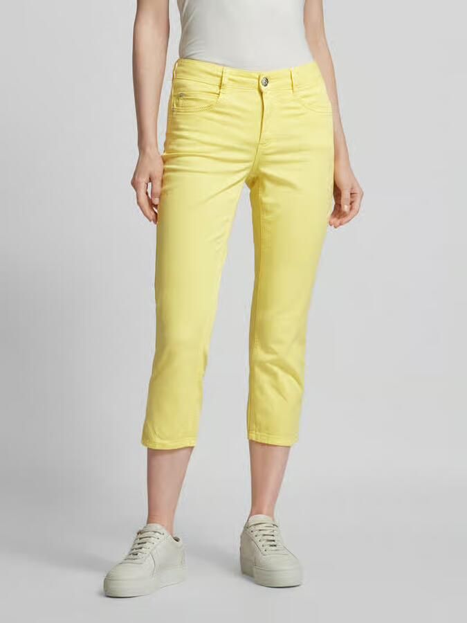 Oui Slim fit broek met verkort model - Foto 2