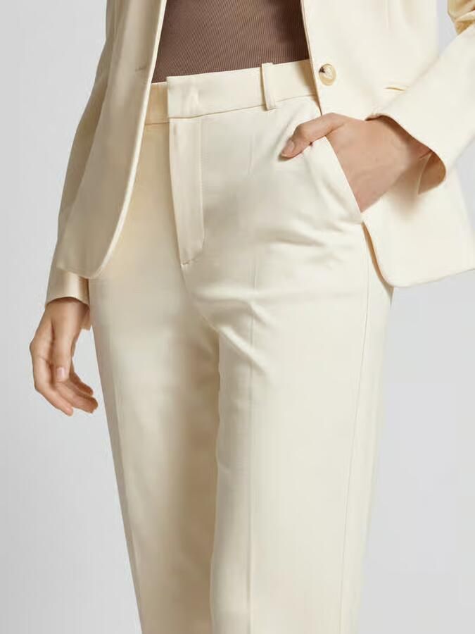 Oui Straight leg pantalon met steekzakken