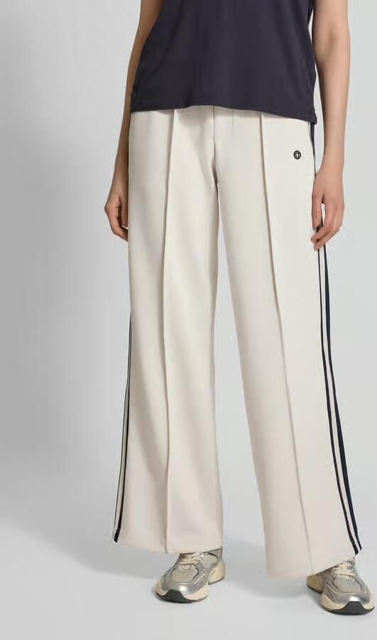 Oui Straight leg stoffen broek met vaste persplooien - Foto 3