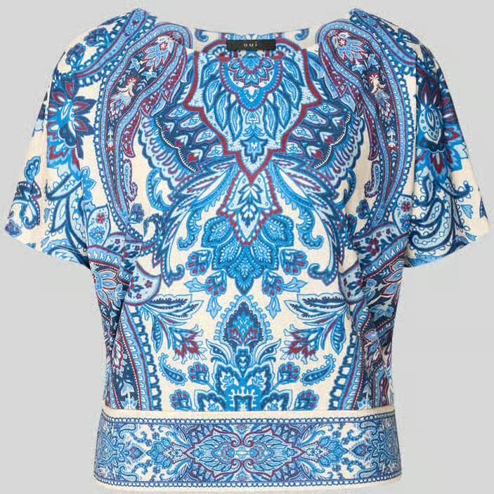 Oui T-shirt met allover-look