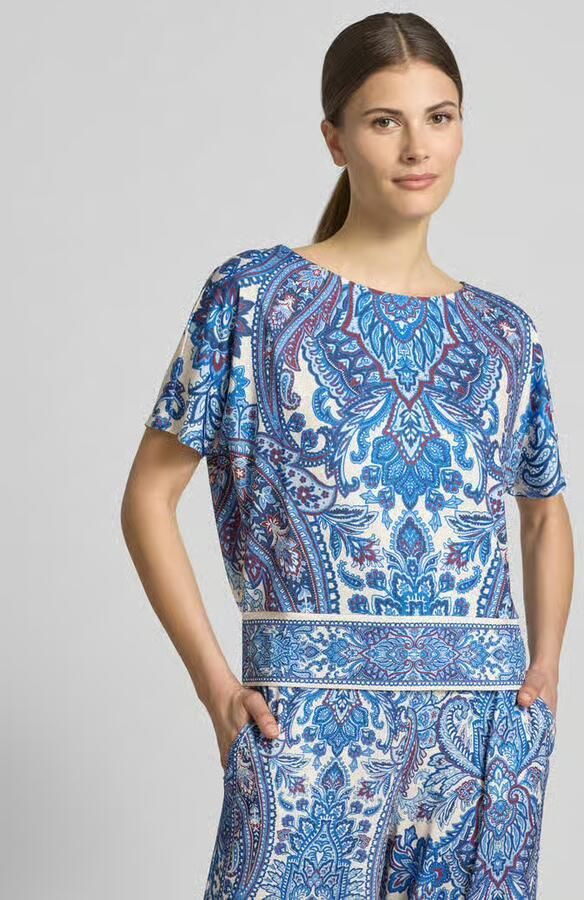Oui T-shirt met allover-look - Foto 2