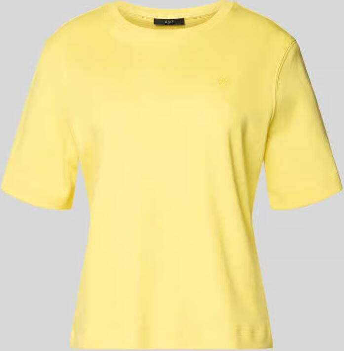 Oui T-shirt met label-stitching - Foto 3