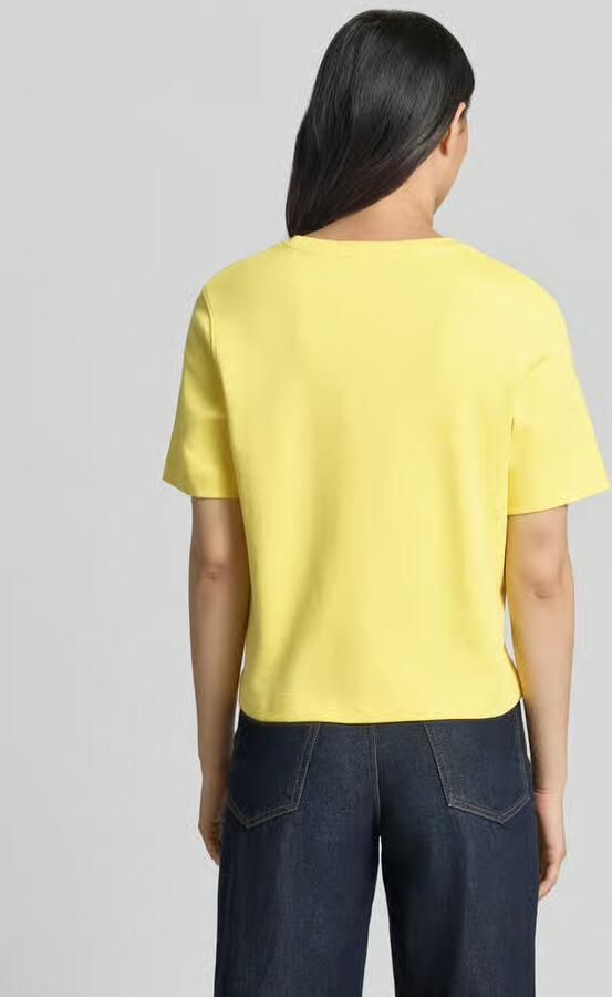 Oui T-shirt met label-stitching - Foto 2