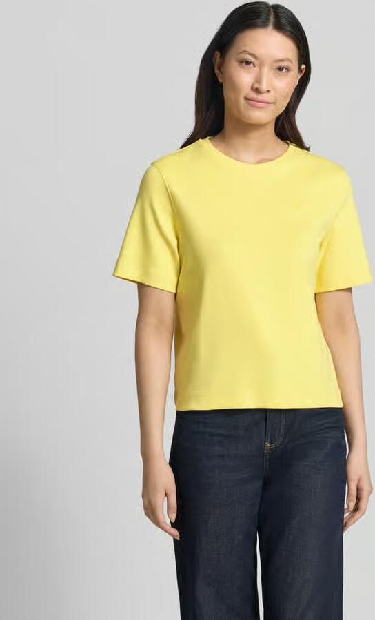 Oui T-shirt met label-stitching - Foto 4