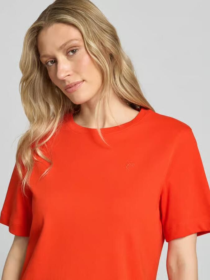 Oui T-shirt met logostitching model 'SVEHA' - Foto 2