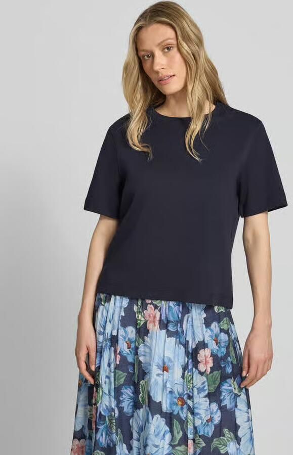Oui T-shirt met logostitching model 'SVEHA' - Foto 2