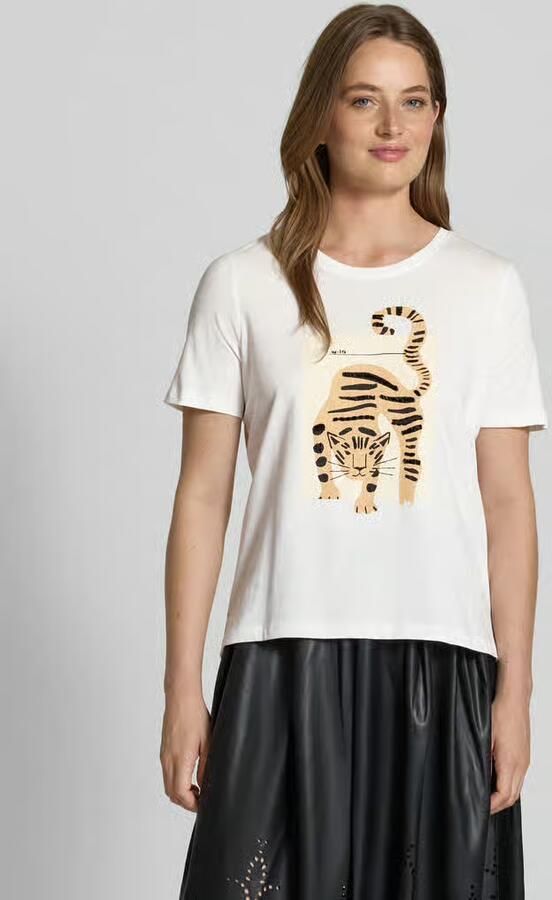 Oui T-shirt met motiefprint - Foto 2