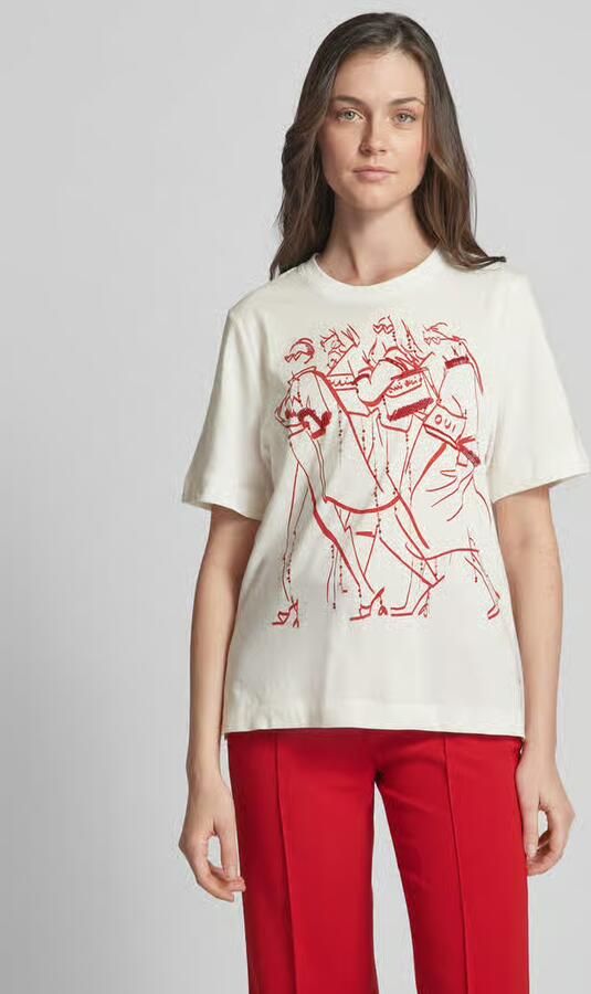 Oui T-shirt met motiefprint - Foto 2