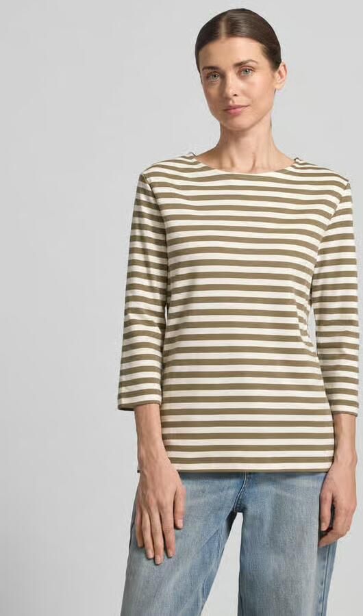 Oui T-shirt met ronde hals en 3 4-mouw - Foto 4
