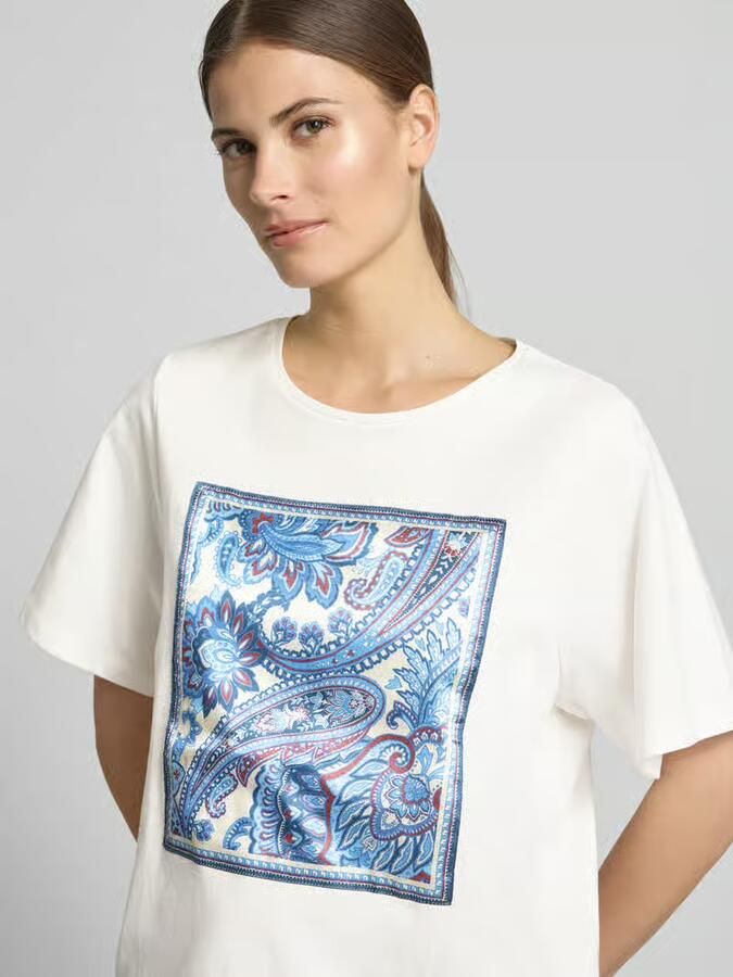 Oui T-shirt met ronde hals - Foto 2