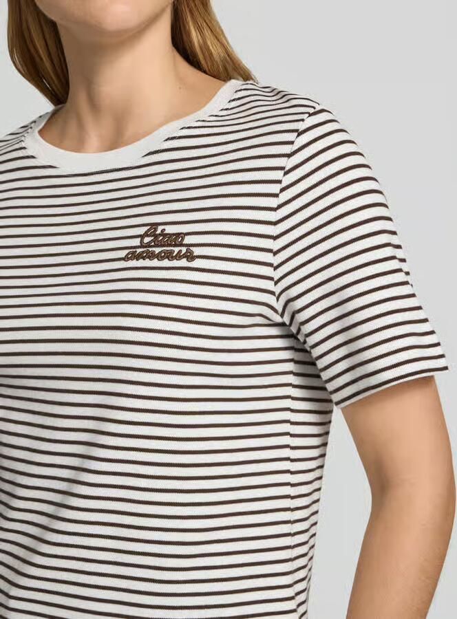 Oui T-shirt met stitching - Foto 2