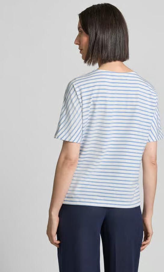 Oui T-shirt met tunnelkoord in de zoom