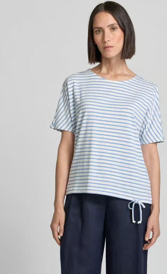 Oui T-shirt met tunnelkoord in de zoom - Foto 2