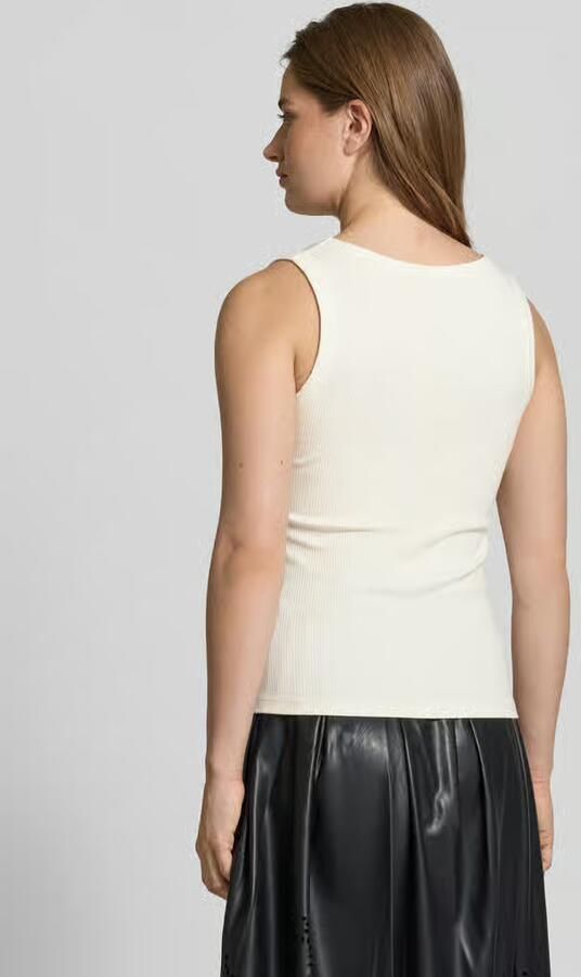 Oui Tanktop met siersteentjes